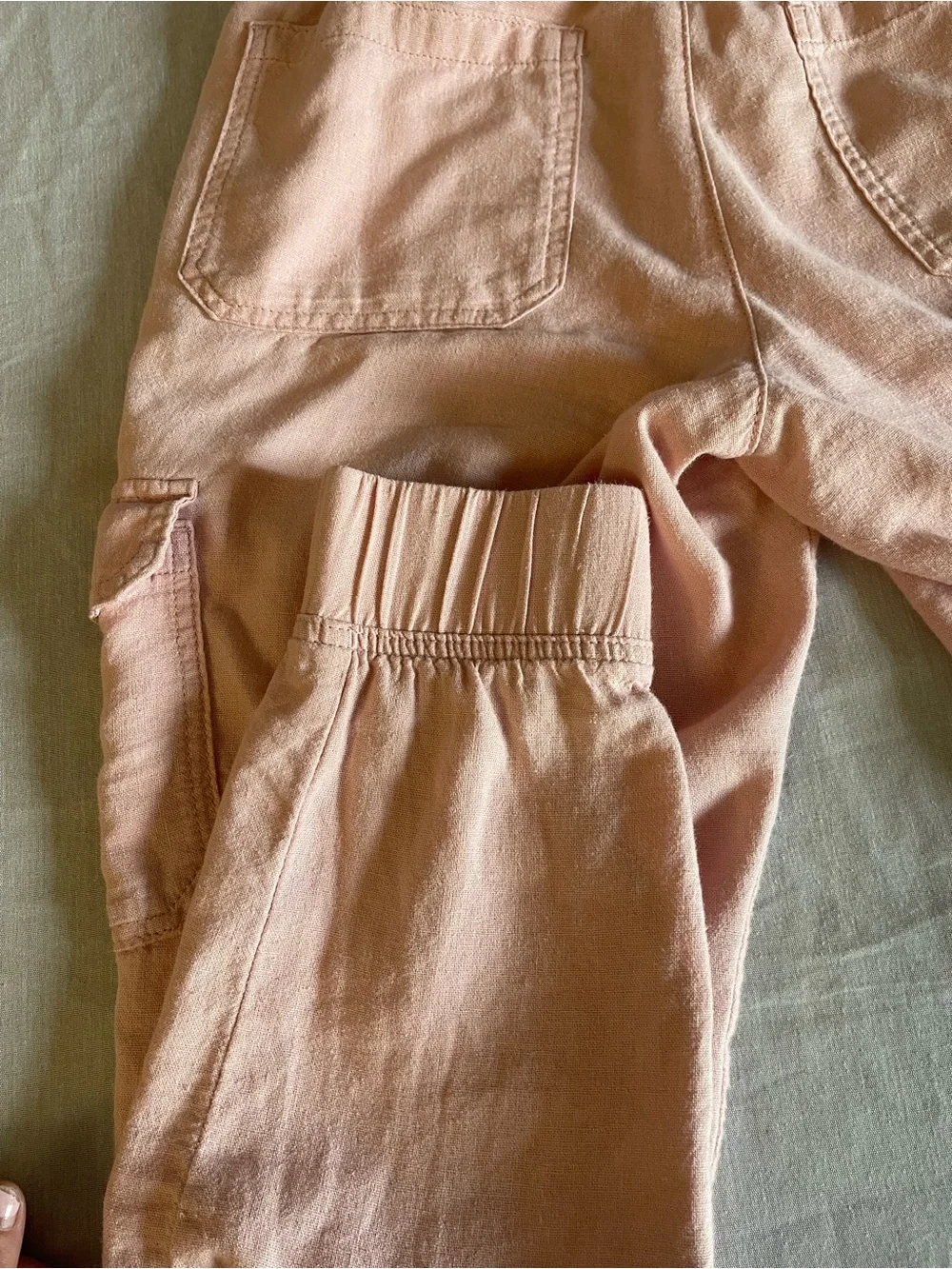 St. John's Bay Light Pink Cargo Jogger Pants for Kids